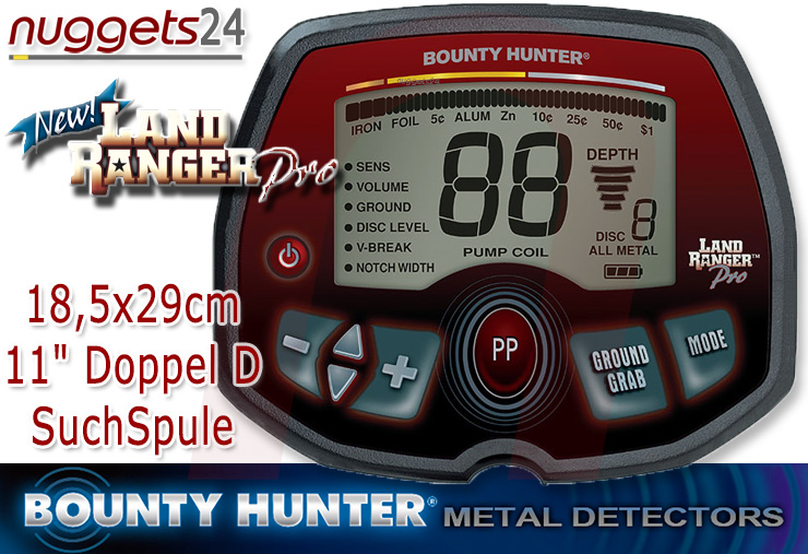 Bounty Hunter Land Ranger PRO Metalldetektor Metallsuchgerät bei nuggets24.de