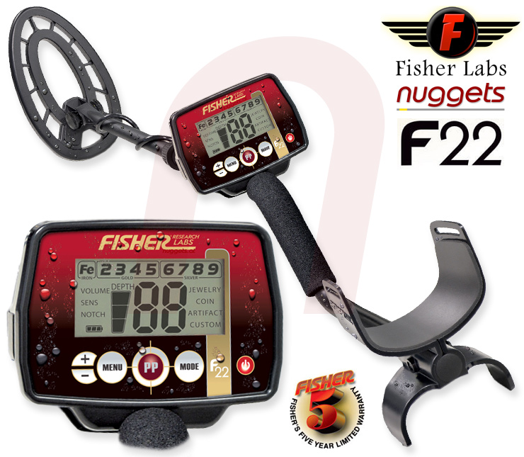 Fisher F22 F 22 Metal Detector Metalldetektor www.nuggets.at
