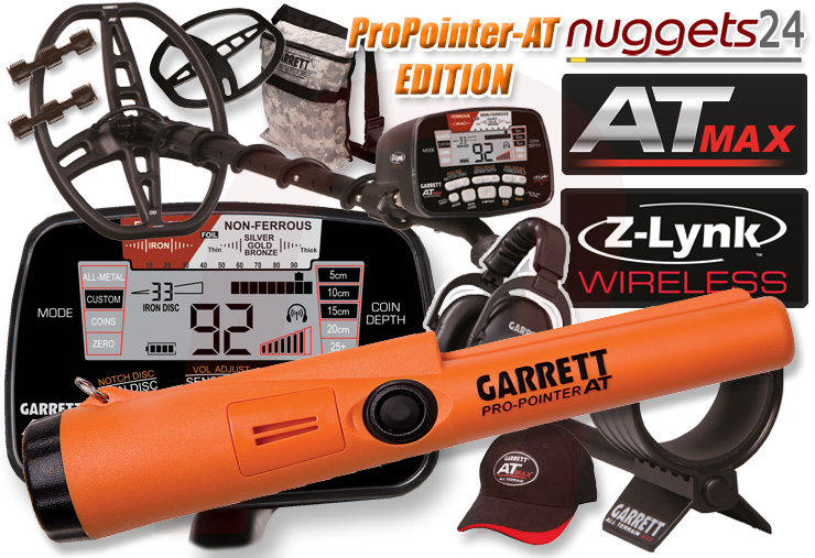 Garrett AT MAX ATMAX AT-MAX inklusive Pro Pointer AT PinPointer nuggets24 Special Offer