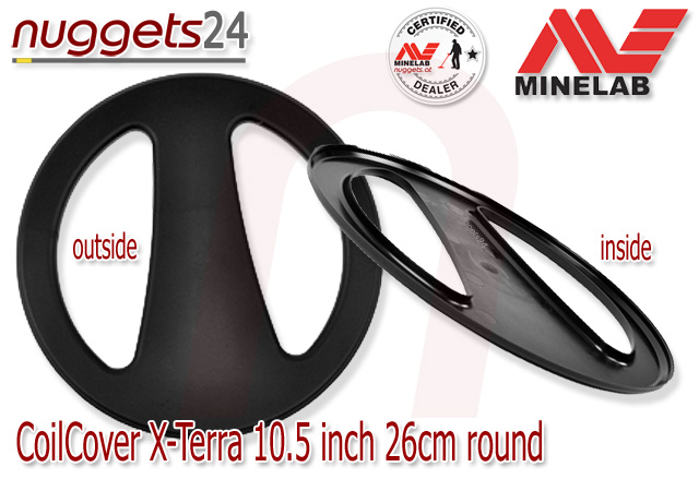 Minelab Coil Cover Skidplate Spulenschutz 10.5 26 cm X-TERRA nuggets24.com