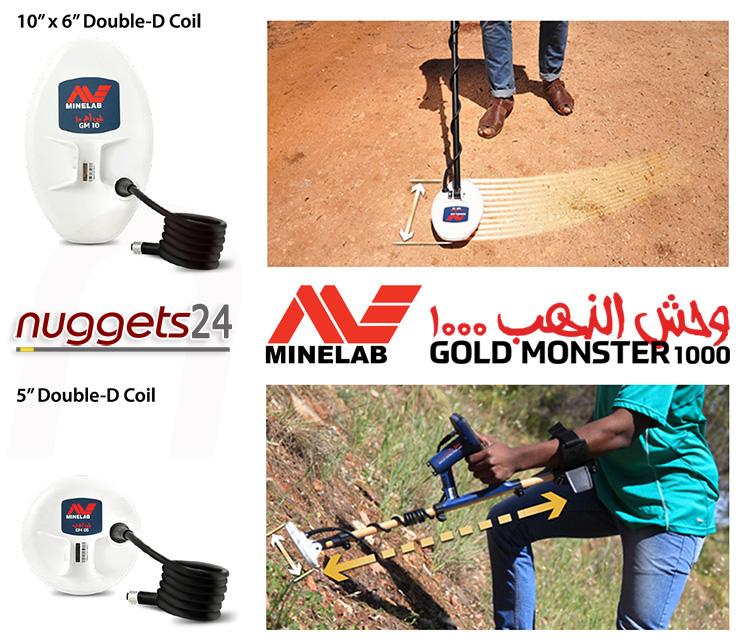 Minelab Gold Monster 1000 Golddetector Prospecting and Searching from nuggets24com 