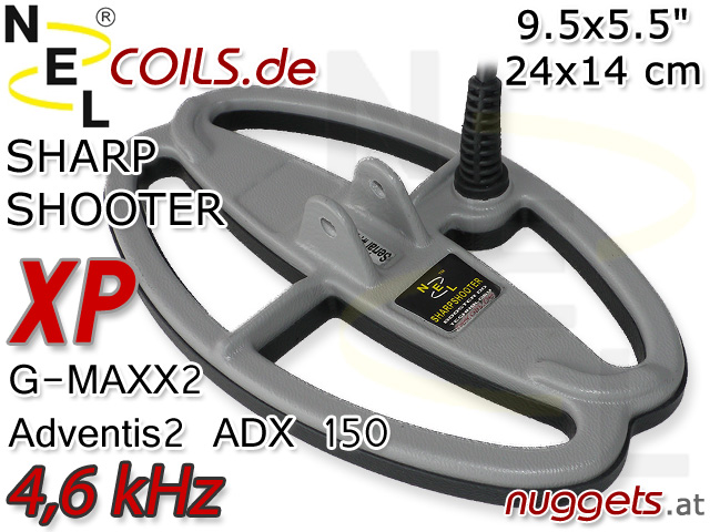 NEL SharpShooterSuchspule XP G-Maxx GMaxx Adventis ADX Coil Coils Sonde Sonden www.nuggets.at 