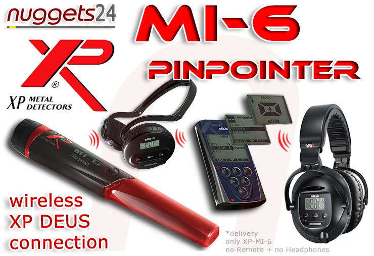 MI-6 MI6 MI 6 XP PinPointer for DEUS nuggets24.com Metal Detector Online Shop 